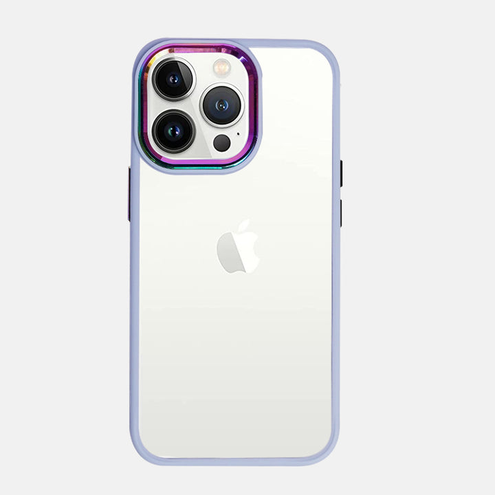 Iridescent Metal Camera Protection iPhone 13 Pro Max Case-fitoorz