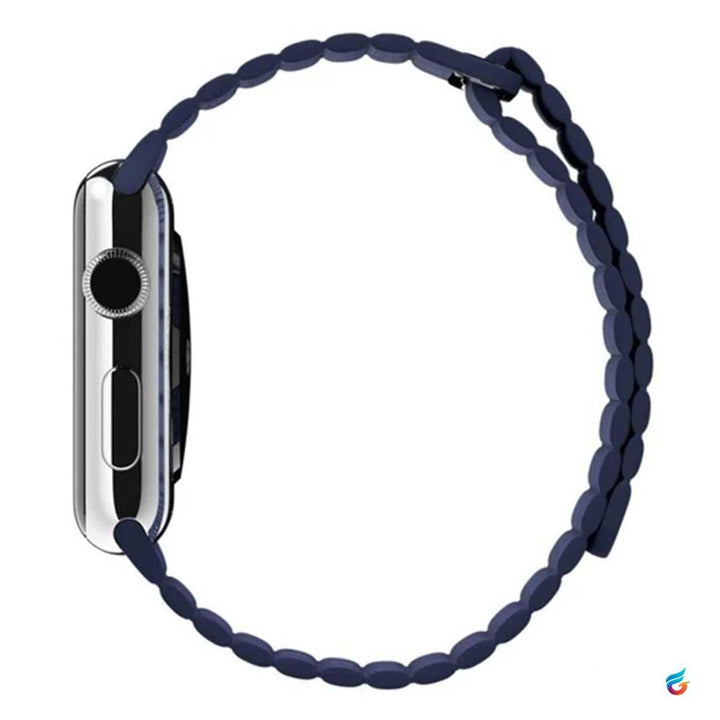 Blue Magnetic iWatch Leather Strap 42mm & 44mm - Fitoorz