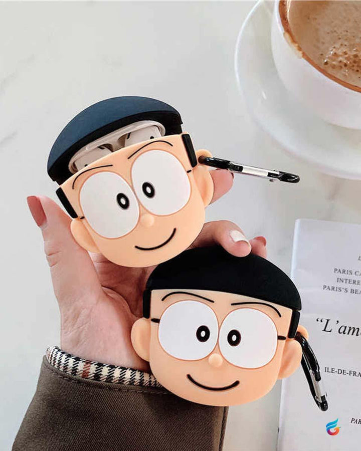 Nobita 3D Cartoon Airpods Case 1/2 - Fitoorz