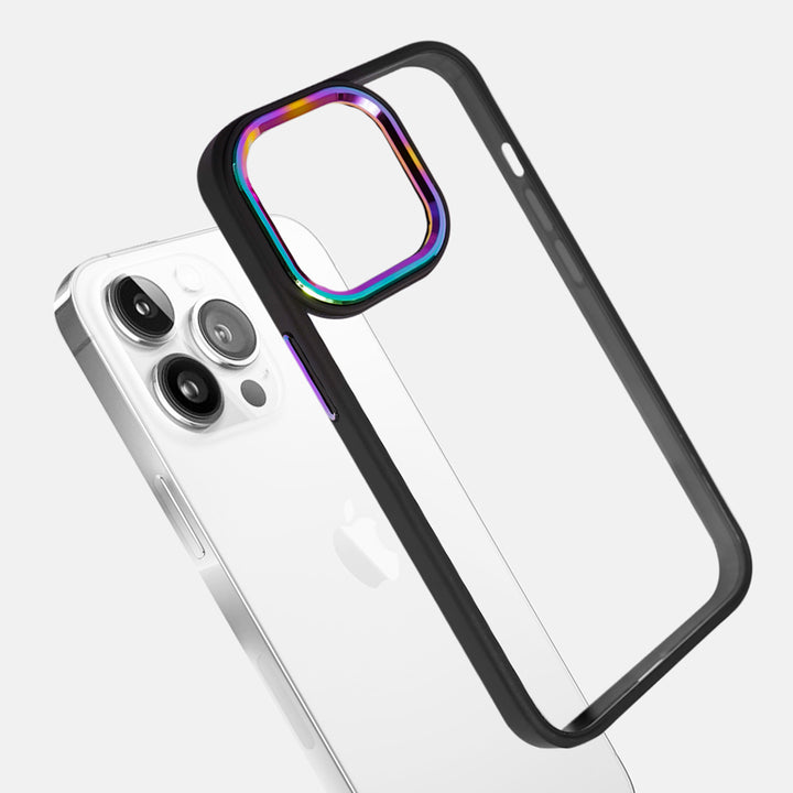 Iridescent Metal Camera Protection iPhone 13 Pro Cover-fitoorz