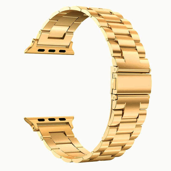 Gold Stainless Steel Bracelet Apple Watch Band 42/44/45mm - Fitoorz