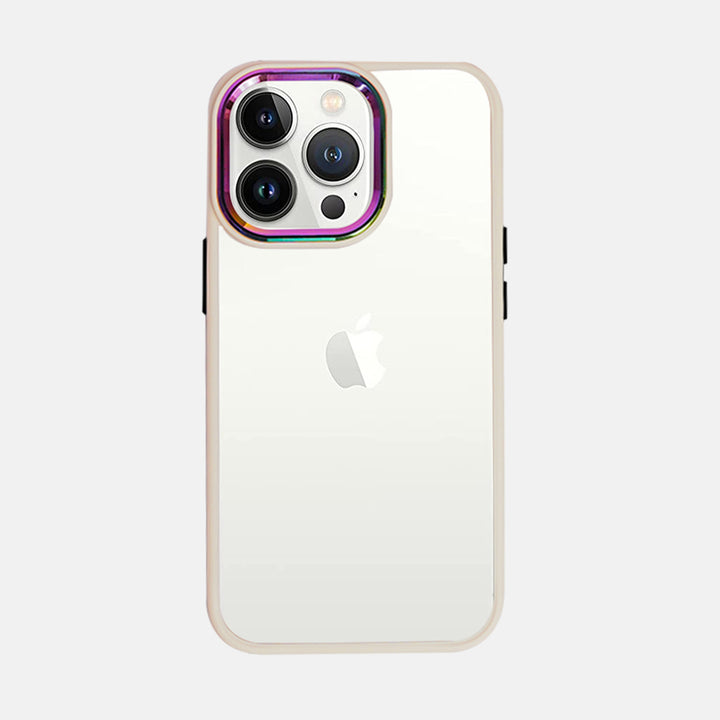 Iridescent Metal Camera Protection iPhone 13 Pro Max Case-fitoorz