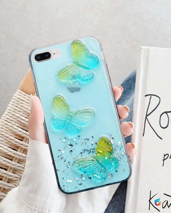 Cute Butterfly Bling Glitter Case for iPhone XS - Fitoorz