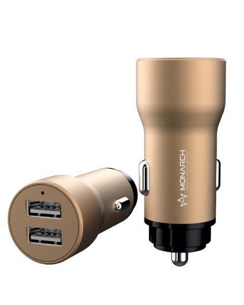 Monarch CC2001 Dual USB Car Charger - 3.4 A - Fitoorz