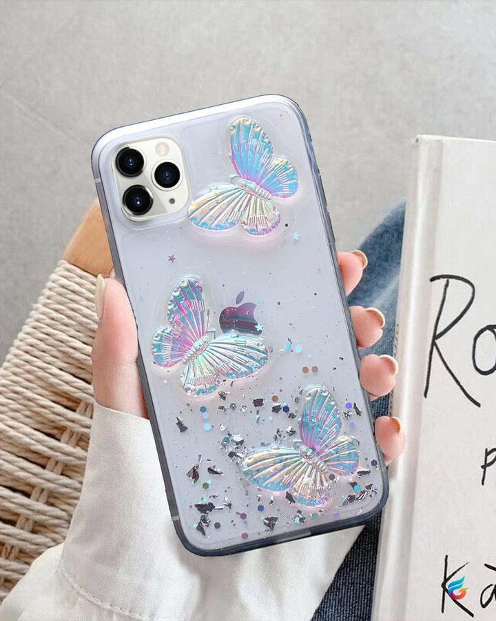 Cute Butterfly Bling Glitter Case for iPhone XR - Fitoorz