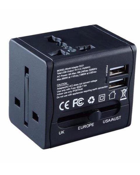 Monarch World Travel Adapter with Dual USB - Fitoorz