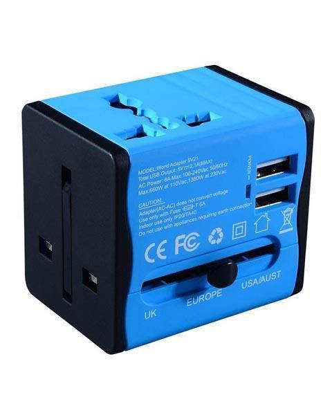 Monarch World Travel Adapter with Dual USB - Fitoorz