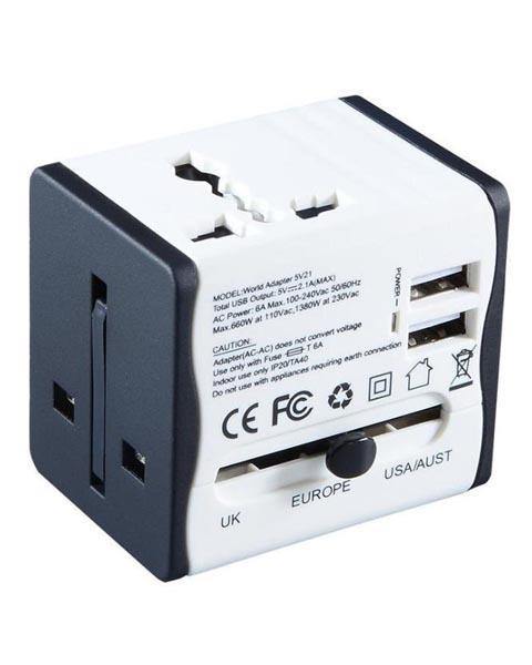 Monarch World Travel Adapter with Dual USB - Fitoorz